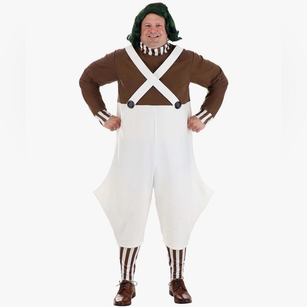 Adult Willy Wonka Oompa Loompa Costume Large